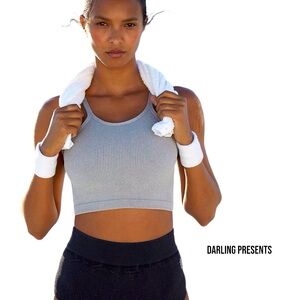 FREE PEOPLE MOVEMENT HAPPINESS RUNS CROP TANK TOP WOMEN HEATHER GRAY SIZE XS/S